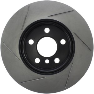 Mini Cooper Brake Rotor(1) - Front Left - Stoptech - Slotted Sport - Black - `14-`19
