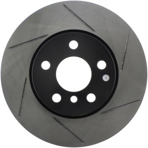 Mini Cooper Brake Rotor(1) - Front Left - Stoptech - Slotted Sport - Black - `14-`19