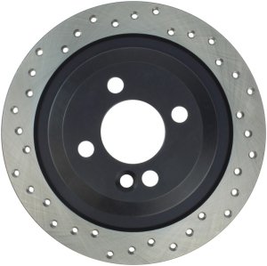 Mini Cooper Brake Rotor(s) (1) - Rear Right - Stoptech - Drilled - Black - `09-`16