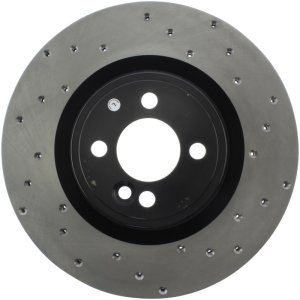 Mini Cooper Brake Rotor(s) (1) - Front Right - Stoptech - Drilled Sport - Black - `09-`16