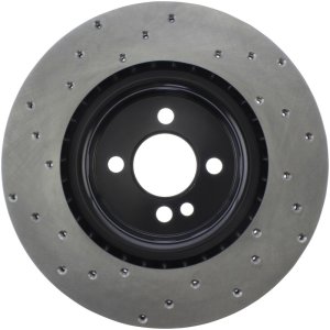 Mini Cooper Brake Rotor(s) (1) - Front Right - Stoptech - Drilled Sport - Black - `09-`16