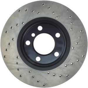 Mini Cooper Brake Rotor(s) (1) - Front Right - Stoptech - Drilled Sport - Black - `13-`16