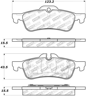 Mini Cooper Brake Pads - Rear - Stoptech - Sport - `02-`08