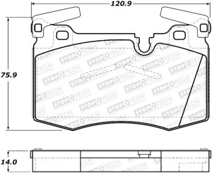 Mini Cooper Brake Pads - Front - Stoptech - Sport with Shims and Hardware - `09-`16