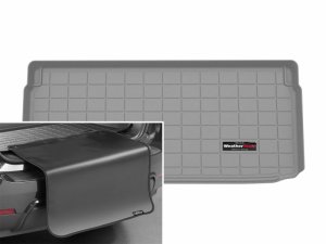 MINI Hardtop Cargo Liner - WeatherTech - Behind 3rd Row w/Bumper Protector - Grey - `14-`24