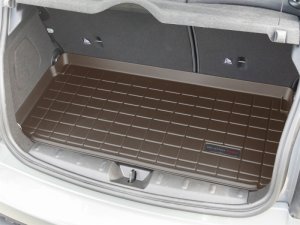 MINI Hardtop Cargo Liner w/Bumper Protector - Behind 3rd Row - WeatherTech - Cocoa - `14-`24
