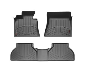Mini Coupe Floor Mats - Rear - WeatherTech - FloorLiner DigitalFit - Black - `12-`27