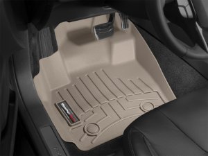 Mini Cooper FloorLiner - Front - WeatherTech - DigitalFit - Tan - `02-`06