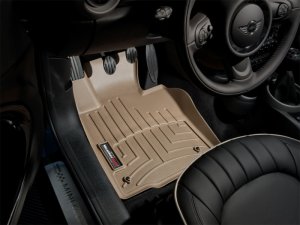 Mini Countryman FloorLiner - Front - WeatherTech - DigitalFit - Tan - `11-`27