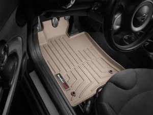 Mini Coupe FloorLiner - Front - WeatherTech - DigitalFit - Tan - `12-`27