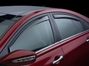 Mini Hardtop Wind Deflectors - Front + Rear - WeatherTech - Dark Smoke - `15-`27