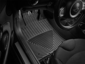 Mini Clubman Floor Mats - Front - WeatherTech - Rubber - Black - `02-`06
