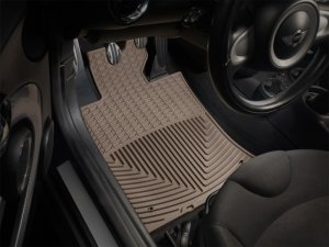 Mini Clubman Rubber Mats - Front - WeatherTech - Tan - `02-`06