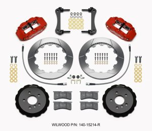 Mini Cooper Brake Kit - Front - Wilwood - Narrow Superlite 6R - Red - `14-`15