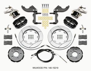 Mini Cooper Brake Kit - Rear - Wilwood - Dynapro Radial4 / MC4 12.19 Rotors + BP-10 Pads - `14-`15