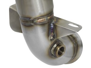 MINI Cooper Performance Exhaust - aFe - Twisted Steel Down Pipe 2-1/2 IN 304 Stainless Steel w/ Cat - `07-`13