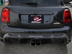 Mini Cooper Performance Exhaust - aFe - MACH Force-Xp 3in to 2-1/2in 304SS Cat-Back - Black - `14-`24