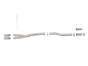 Mini Hardtop Performance Exhaust - aFe - MACH Force-Xp 3in to 2-1/2in 304SS Cat-Back Exhaust - Polished - `15-`24