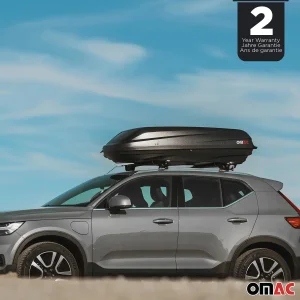 Roof Rack Cargo Box - 8 Cubic Feet - Dual Side Opening - Black