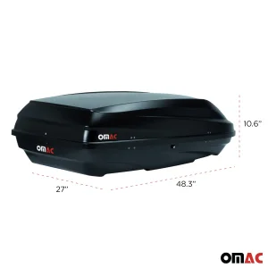 Roof Rack Cargo Box - 8 Cubic Feet - Dual Side Opening - Black