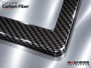 License Plate Frame - 100% Genuine Carbon Fiber