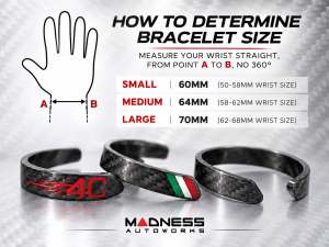 Carbon Fiber Bracelet - Red Candy