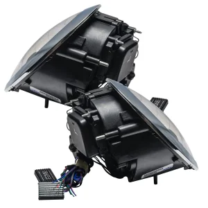Mini Cooper Headlight Assemblies - ORACLE Lighting - SMD HL - ColorSHIFT w/ BC2 Controller - `05-`08