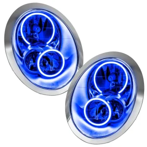 Mini Cooper Headlight Assemblies - ORACLE Lighting - SMD HL - ColorSHIFT w/ BC2 Controller - `05-`08