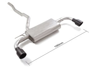 MINI Countryman Performance Exhaust by Ragazzon - Evo Line - Axle Back - Dual Exit/ Black Tip - F60 - 1.5L