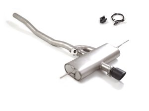 MINI Convertible Performance Exhaust by Ragazzon - Resonated - Axle Back - Center Exit/ Black Tip - F67 - JCW