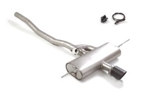 MINI Convertible Performance Exhaust by Ragazzon - Resonated - Axle Back - Center Exit/ Carbon Fiber Tip - F67 - JCW MINI Convertible Performance Exhaust by Ragazzon - Resonated - Axle Back - Center Exit/ Carbon Fiber Tip - F67 - JCW