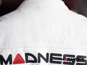 Leather Jacket - MADNESS Autoworks - White - Medium