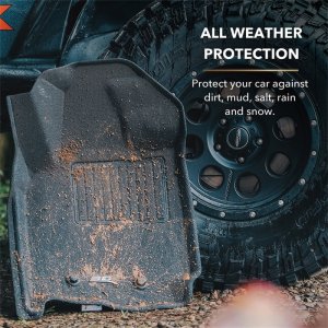 Mini Countryman Floor Mats - Rear - 3D MAXpider - Kagu - Black - `17-`19