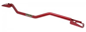 Mini Cooper S Strut Bar - AEM Induction - Charcoal Gray Powder Coat - Red - `07-`13