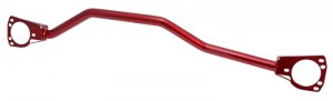 Mini Cooper S Strut Bar - AEM Induction - Charcoal Gray Powder Coat - Red - `07-`13