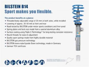 Mini Cooper Coilover Suspension Kit - Front + Rear - Bilstein - B14 (PSS) - `07-`15