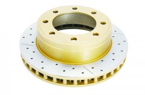 Mini Cooper R56 Brake Rotor (1) - Front - DBA - Street Slot&Drill - Gold - `06-`13