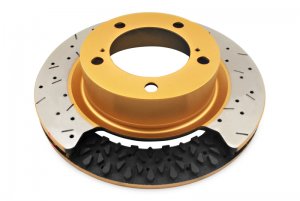 Mini Cooper R56 Brake Rotor (1) - Front - DBA - Street Slot&Drill - Gold - `06-`13