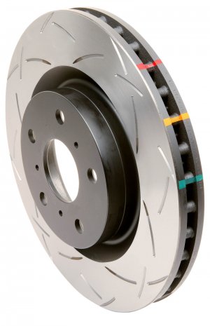 Mini Cooper Brake Rotor (1) - Rear - DBA - 4000 Series Slotted - `02-`06
