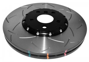 Mini Cooper JCW Brake Rotors (2) - Front - DBA - 5000 Series Slotted - Black - 2017
