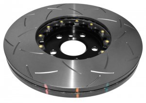 Mini Cooper JCW Brake Rotors (2) - Front - DBA - 5000 Series Slotted - Black - 2017