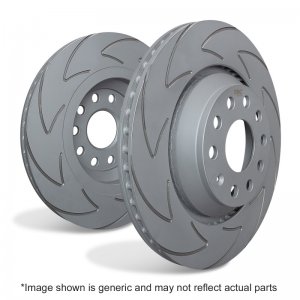 Mini Clubman (F54) Brake Rotors (2) - Rear - EBC - BSD Series Sport Rotor w/Ultra Quiet V Slot Configuration - `16-`19