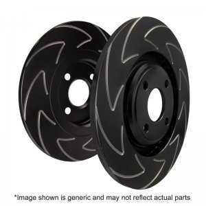 Mini Countryman JCW Brake Rotors (2) - Rear - EBC - BSD Series Sport Rotor w/Ultra Quiet V Slot Configuration - `11-`16
