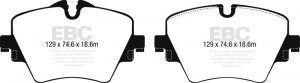 Mini Cooper Countryman Brake Pads - Front - EBC - Redstuff - 2017