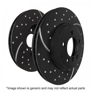 Mini Cooper S Hardtop Brake Rotors (2) - Front - EBC - 3GD Series Sport Slotted Rotors - `07-`14