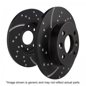 Mini Countryman 1.6 Cooper Brake Rotors (2) - Rear - EBC - GD Sport - Black for domestics, Gold for imports - 2010