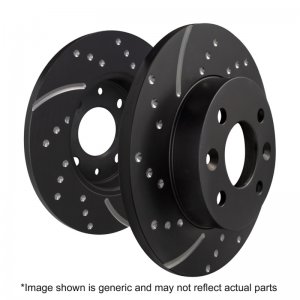 Mini Countryman (R60) JCW Brake Rotors (2) - Rear - EBC - 3GD Series Sport Slotted - `11-`16