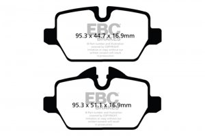 Mini Countryman Brake Pads - Rear - EBC - Ultimax2 - Black - 2010