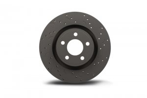 Mini Cooper Base Conv. Brake Rotors (2) - Front - Hawk Performance - Talon Cross Drilled And Slotted Rotors - 2007