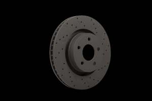 Mini Cooper Base Conv. Brake Rotors (2) - Front - Hawk Performance - Talon Cross Drilled And Slotted Rotors - 2007